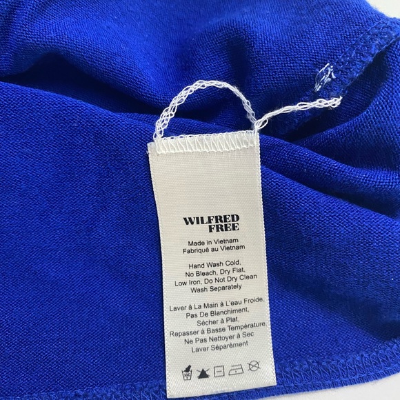 Aritzia Wilfred Free Blue Knit Sleeveless Vest Top - Picture 3 of 6